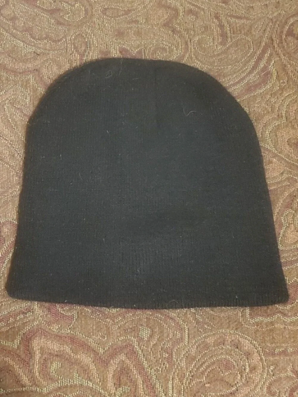 Kids Half Fingerprint Skull Beanie Hat.